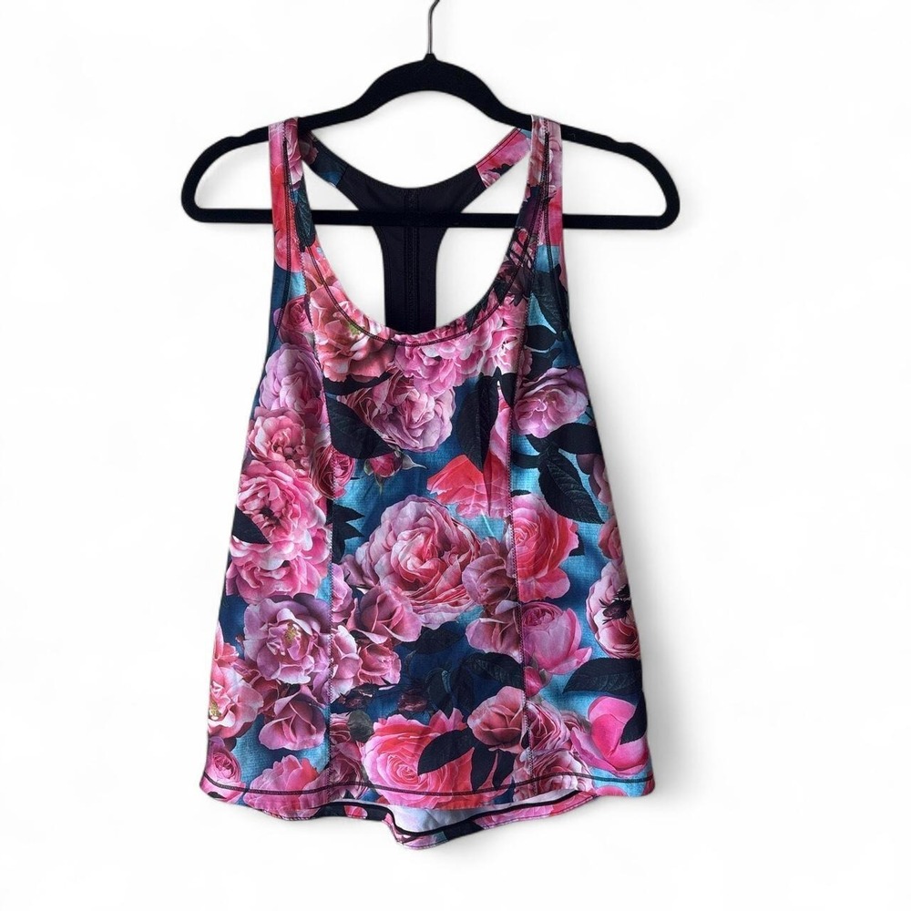 Lululemon Lightened Up Singlet Secret Garden / Black